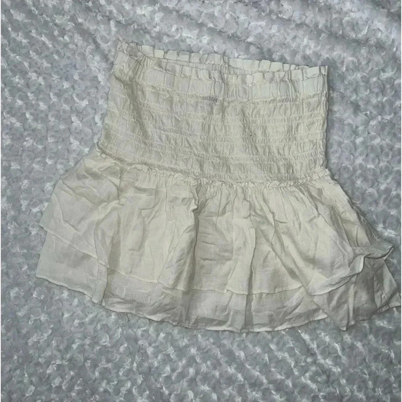 Madewell Women's Cream Skirt Size Large - Picture 2 of 5